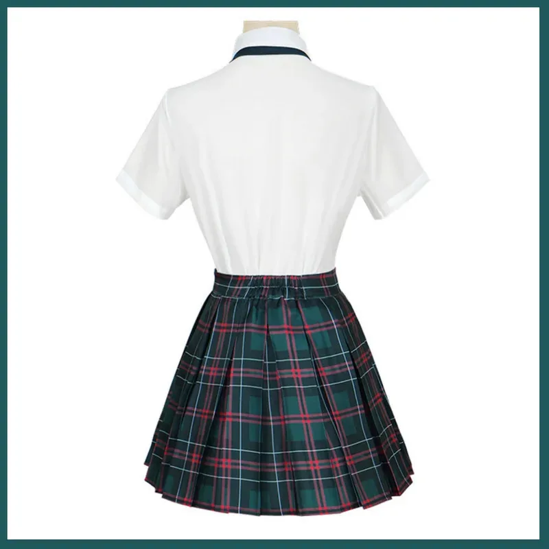 Anime y medias con liguero Panty·Anarchy Cosplay disfraz japonés JK uniforme camisa falda peluca mujer Sexy traje diario 5 5ftu^