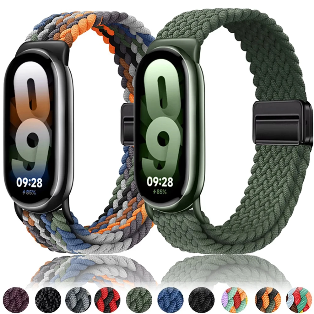 Nylon Strap for Xiaomi Mi Band 9/8 High Quality Breathable Sports Wristband Accessories for Mi Band 9 NFC Replace Watchband