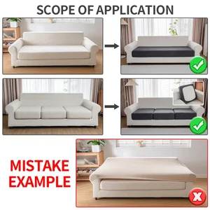 غطاء أريكة فاخر مرن قابل للتعديل مقاوم للماء لغرفة المعيشة 1 2 3 4 مقاعد على شكل حرف L مجموعة كاملة 10 طقم غطاء أريكة رئيسي للمبيعات 2 و 3 مقاعد - رقم 6