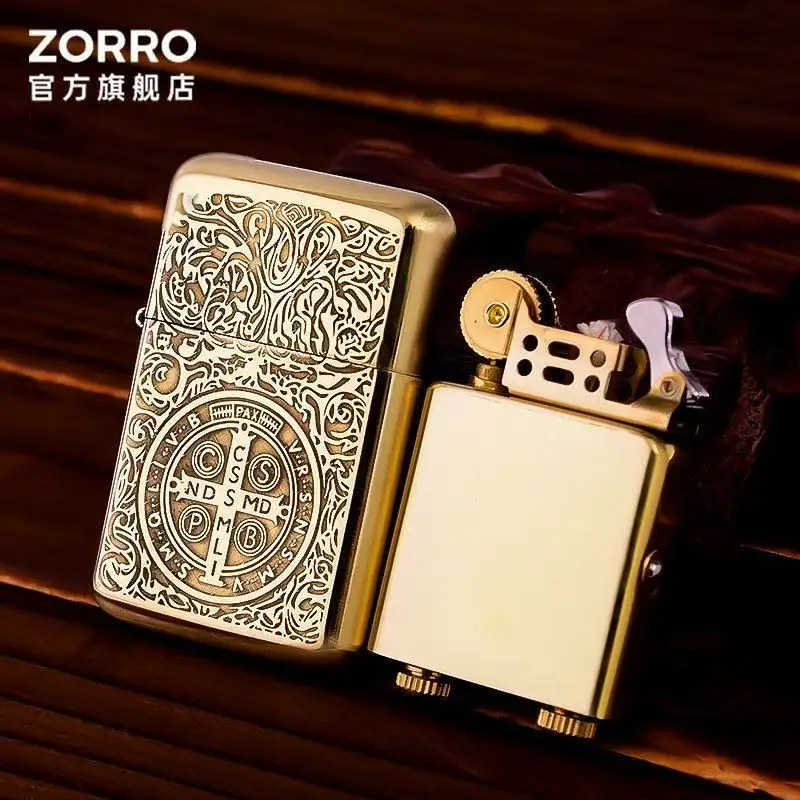 ZORRO's New Z790 Original Copper Kerosene Lighter, Peony Double