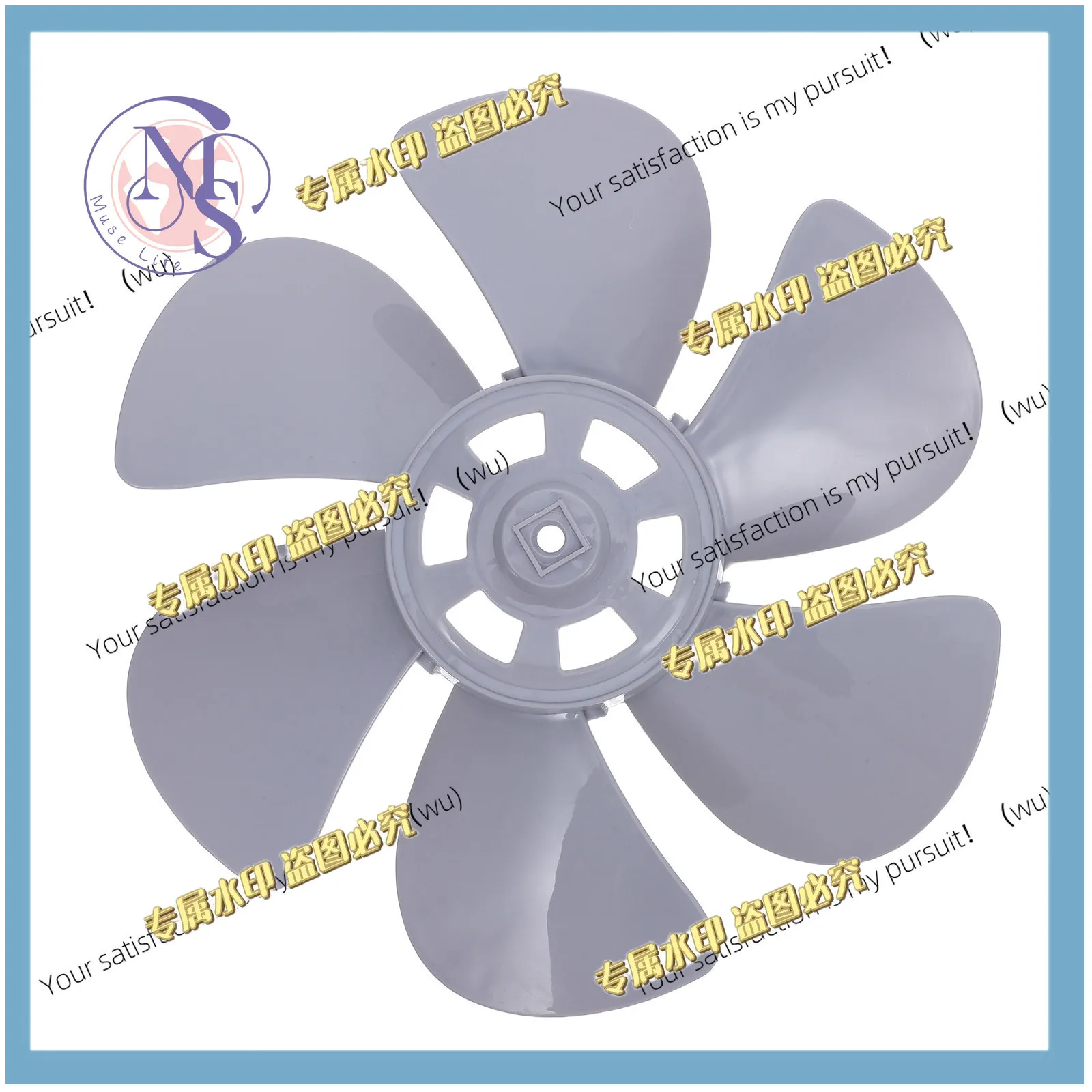 Ceiling Fan Blades Replacement Replacement Blades 6 Leaves with Nut Cover Plastic for 12 Inch Standing/Table/Ceiling Fans