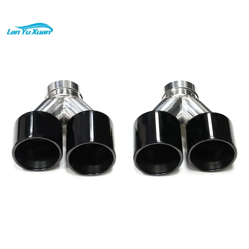 

SYPES Quad Carbon Fiber Exhaust Tip For F10 F11 535d 535i 640i 640d Up To G30 G31 Car Exhaust System Nozzle Tailpipe