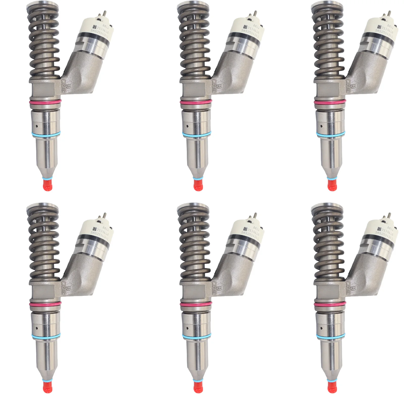 Ensemble de 6 injecteurs de carburant 253-0615 pour Caterpillar CAT 825H 825C, rouleau vibrant à roue unique en acier