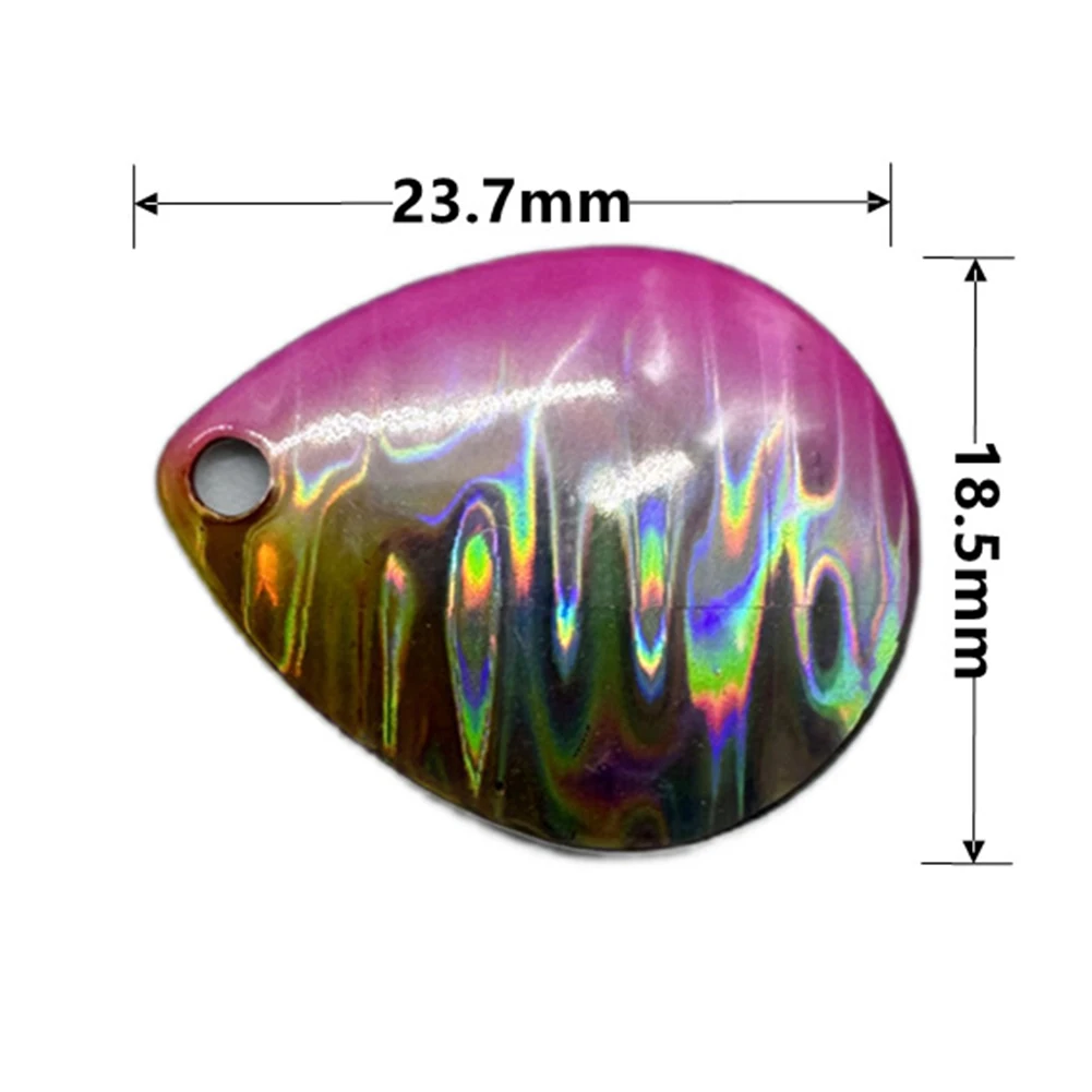 مجموعة شفرات دوارة لصيد الأسماك النحاسية 10 قطعة من الأشعة فوق البنفسجية معدلة لتقوم بها بنفسك دوارات مضمنة سمك السلمون المرقط باس سمك السلمون العين رمادية فاتحة اللون متوافقة #2