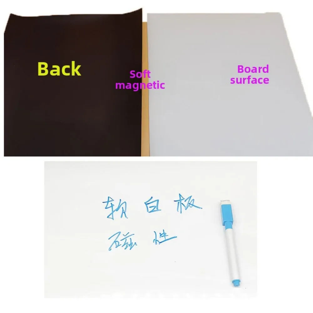Soft Magnetic Whiteboard A4 Mobile Soft Magnetic Small Whiteboard Message Board Creative Magnetic Fridge Sticker