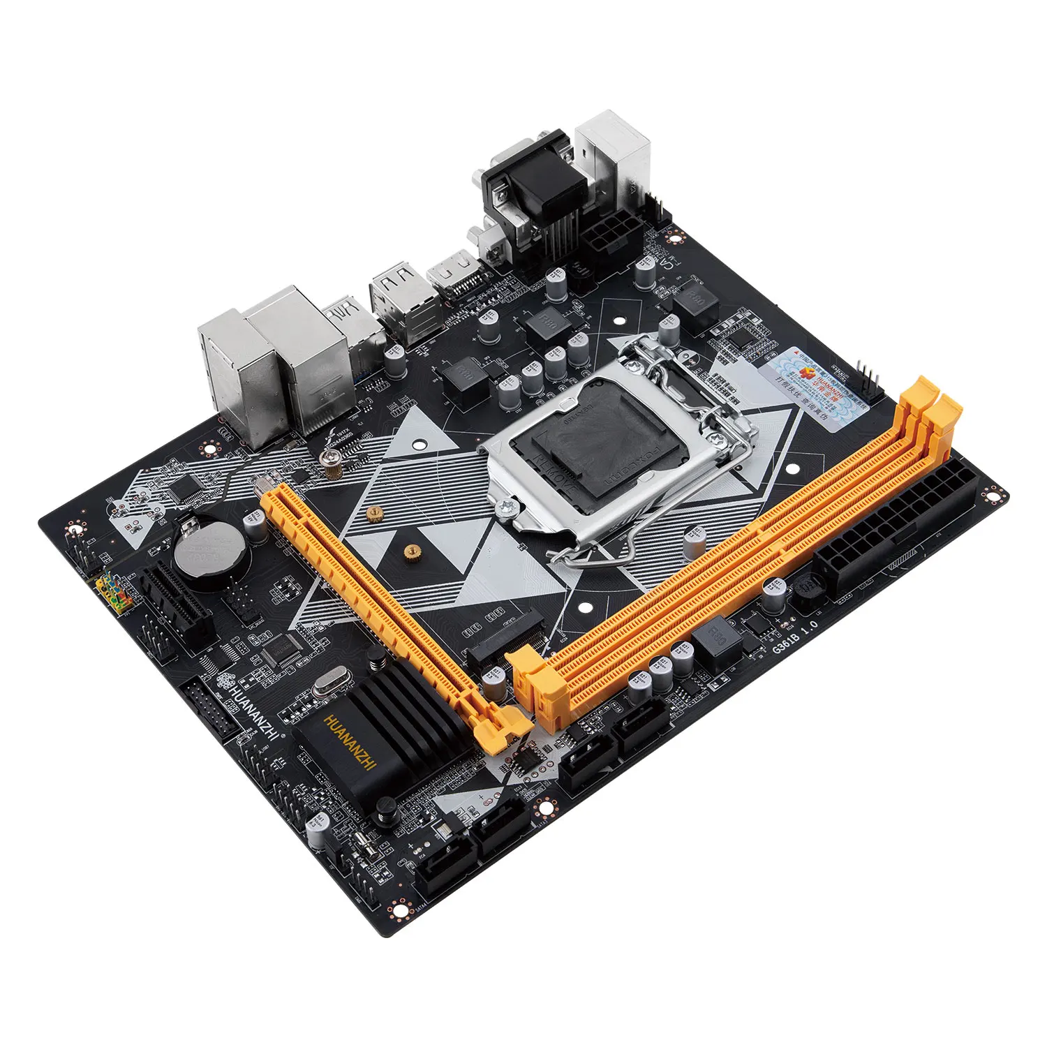 Imagem -04 - Placa-mãe M-atx Intel Lga 1150 i3 i5 i7 e3 Ddr3 1600mhz 16gb M.2 Sata3 Usb 3.0 Vga Dvi Compatível com Hdmi Huananzhi-b85