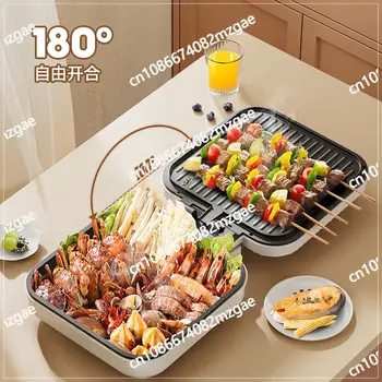 Dvoustranná ohřívací trouba pro domácí smažení a prohlubování elektrického pekáče 10 nejlepší prodej oboustranná elektrická pánev - №3