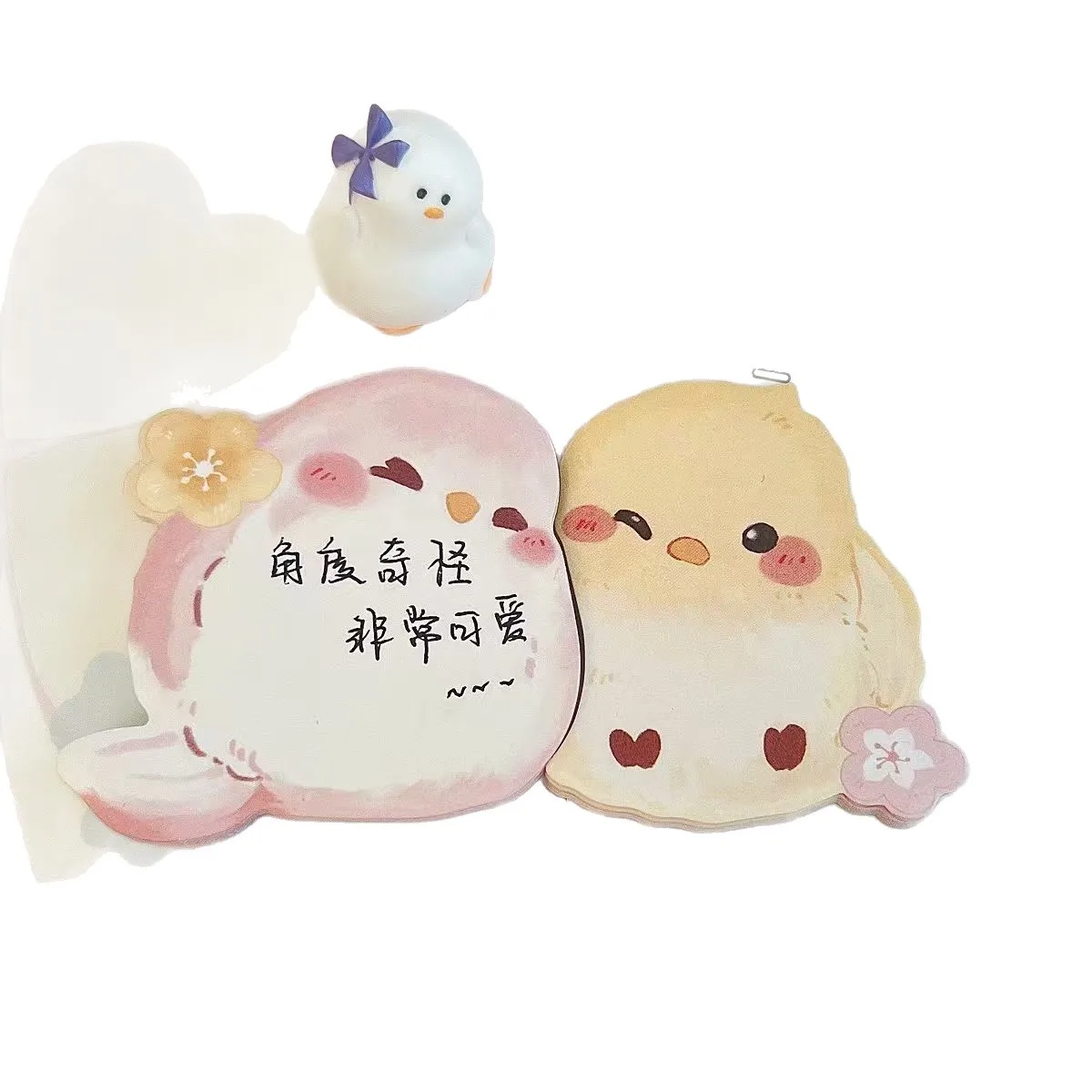 20 листов липких заметок с милыми мультяшными животными, блокнот с изображением животных, маркеры страниц, флажки для дома, школы, офиса