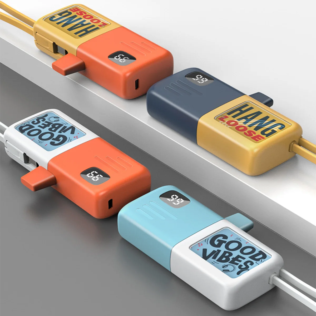 

Мини-Power Bank 5000 мАч PowerBank с кабелем Type-C, быстрая зарядка для iPhone Xiaomi Batterie Externe, портативное зарядное устройство