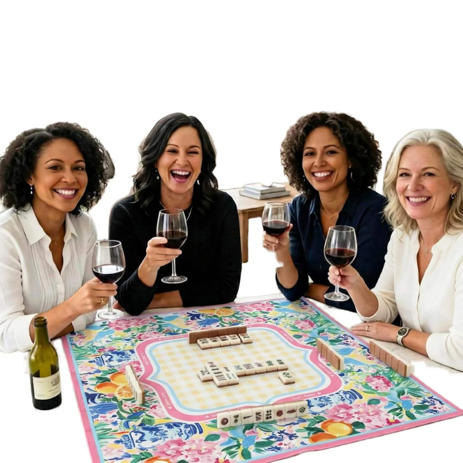 80cm 4‑Player Portable Mahjong Game Mat Deformation‑Resistant Mahjong Table Mat Poker Dominoes Family Party Game Night