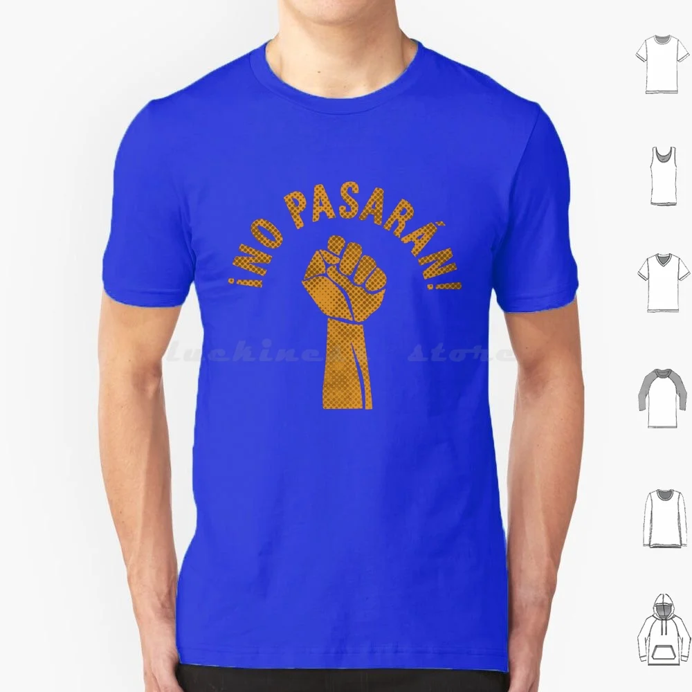 No Pasaran Uk T Shirt Big Size 100% Cotton