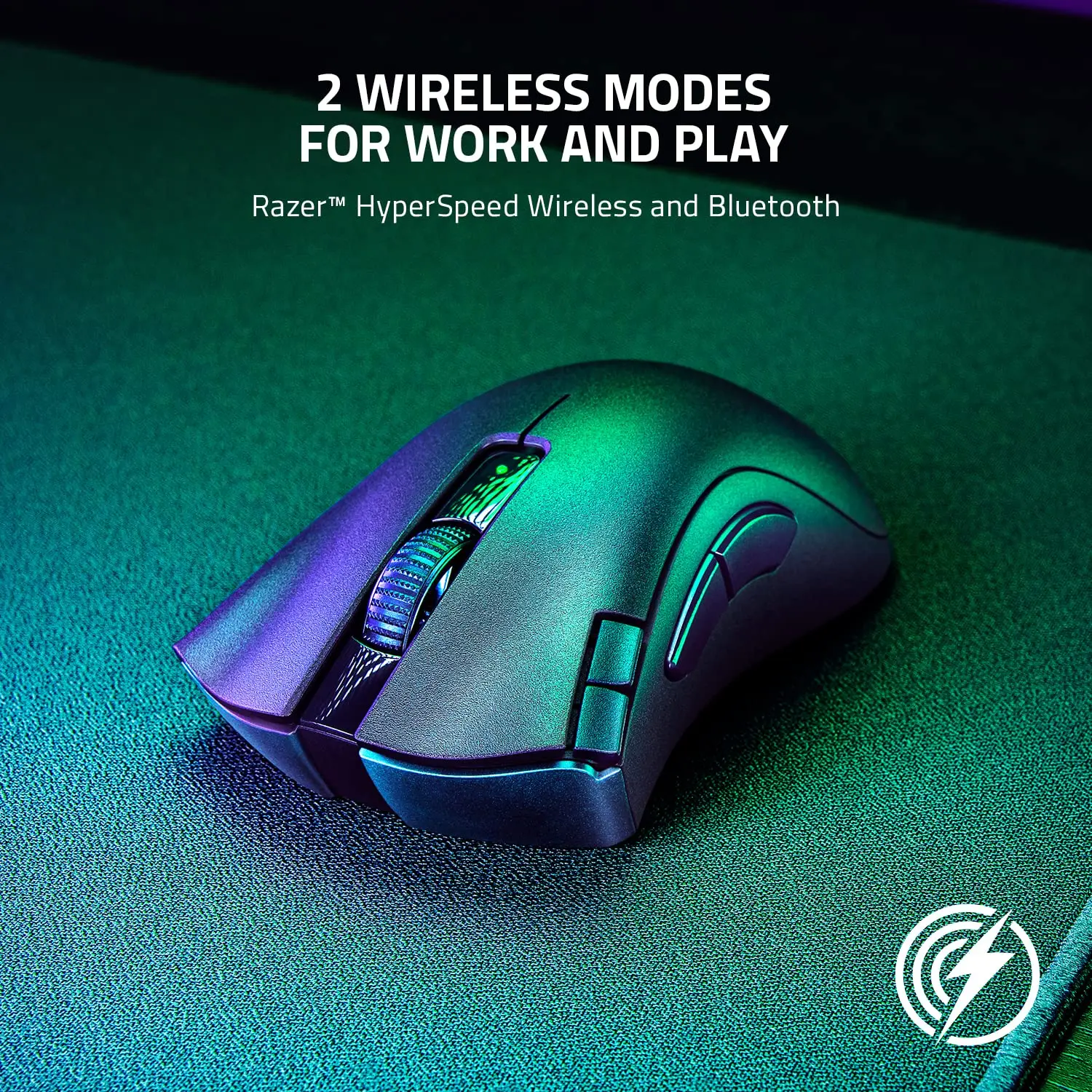 NEW Razer DeathAdder V2 X HyperSpeed Wireless mouse  Ergonomic Design - Ultra 235hr Battery Life - 7 Programmable Buttons