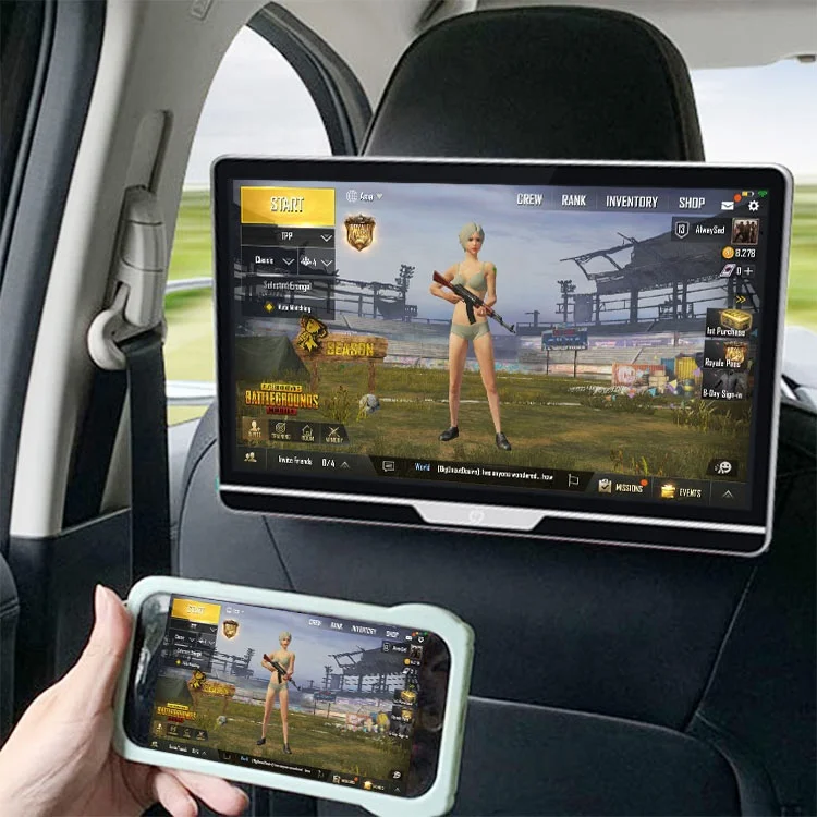 13.3'' Mood light Multifunction Android Car Headrest player monitor Rear Seat Entertainment