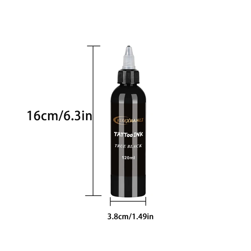 120ml red/black Tattoo Ink Pigment with box BodyArt Tattoo Kits Professional Beauty Paints Makeup Tattoo Supplies Semi-permanent - Image 5