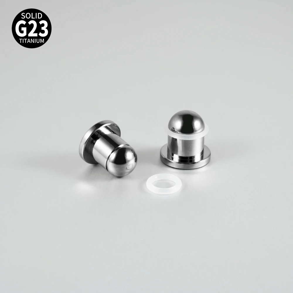 Mirror Surface Cylinder Ear Plugs Solid G23 Titanium Ear Gauges Expander Stretcher Ear Taper Body Piercing Jewelry 1.2mm-10mm