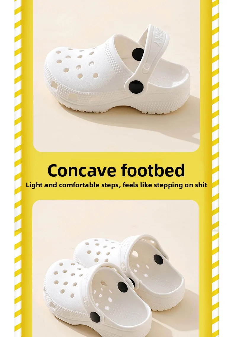 2026 Kinder Sommer Strand-Sandalen Unisex Lässige Garten-Clogs Outdoor Sandalen mit breiter Zehenbox für Mädchen Rutschfeste Haus- und Duschpantoffeln – Detail 7