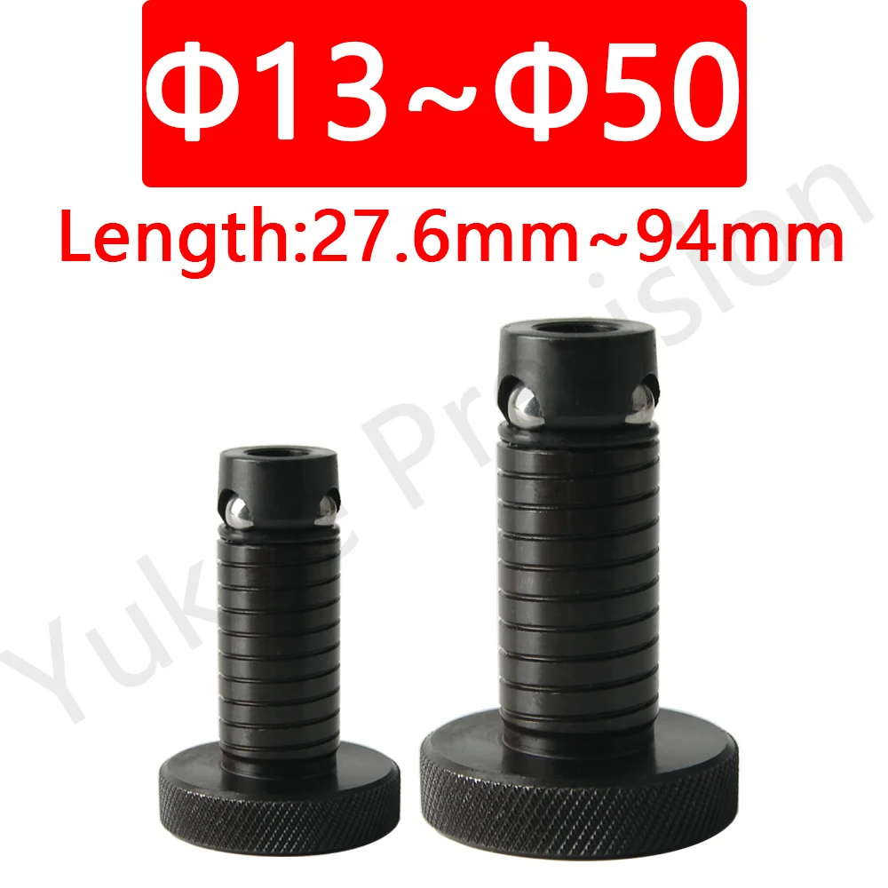 YK119 Dia:13mm~50mm High Quality Carbon Steel Black Oxide Ball Lock Pin Flange Hex Wrench Positioning Pin