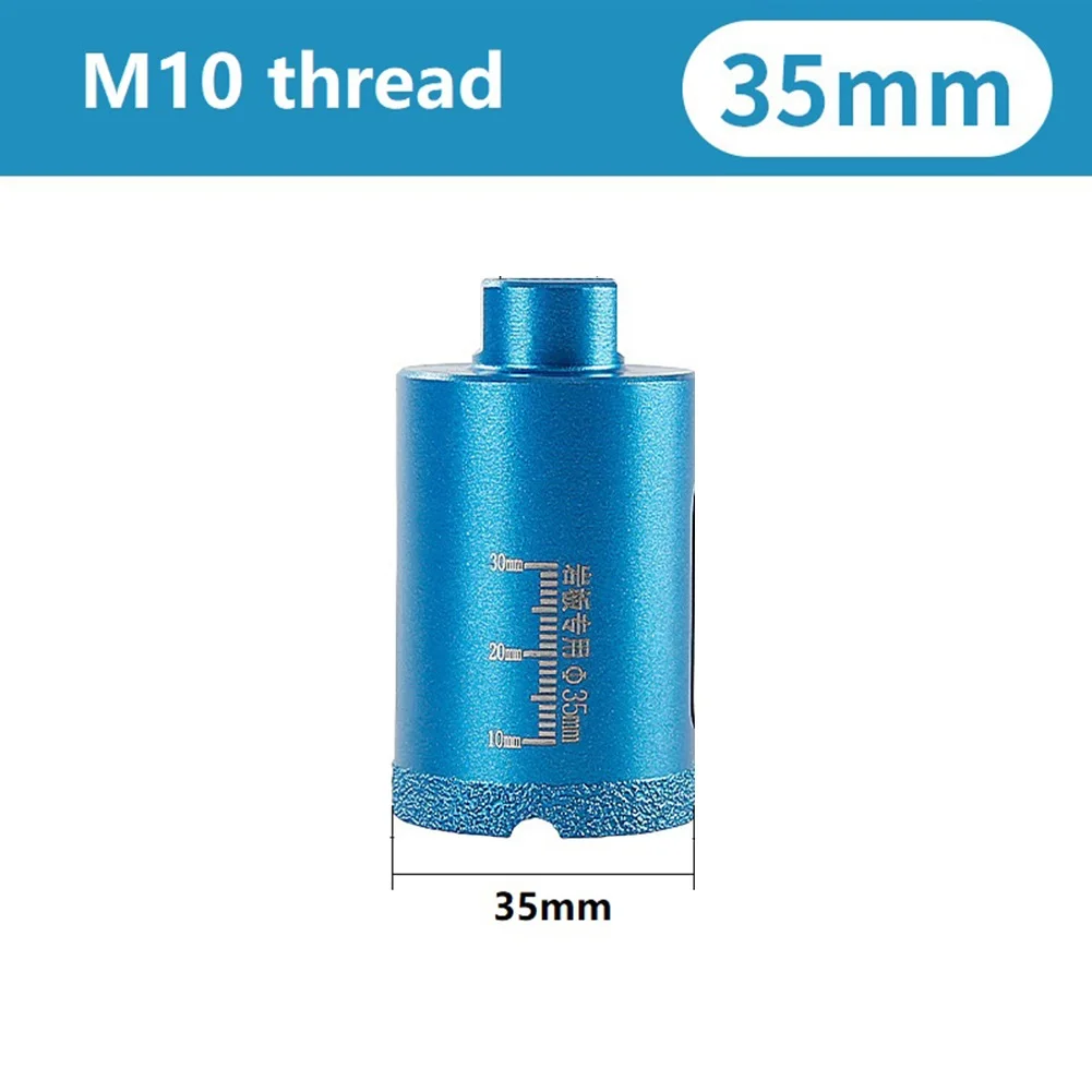 Broca seca de diamante con Rosca M10, herramientas de perforación de 20/25/30/35/40/50/55/60mm, para granito, ladrillo, Cerámica y Vidrio