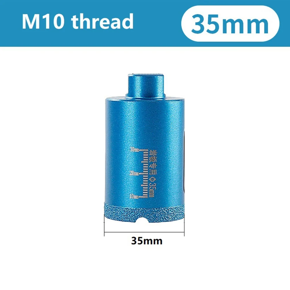 Imagem -05 - Thread Diamante Broca Seca Tijolo Granito Cerâmica Vidro Buraco Viu Ferramentas de Perfuração Abridor 20 25 30 35 40 50 55 60 mm M10