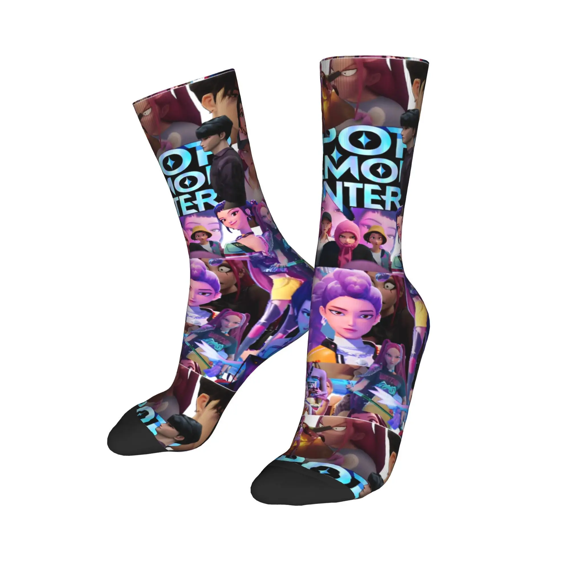

KPop Demon Hunters Huntrix Printing Jinu Saja Rumi Socks Merch for Casual Wear Breathable Sock
