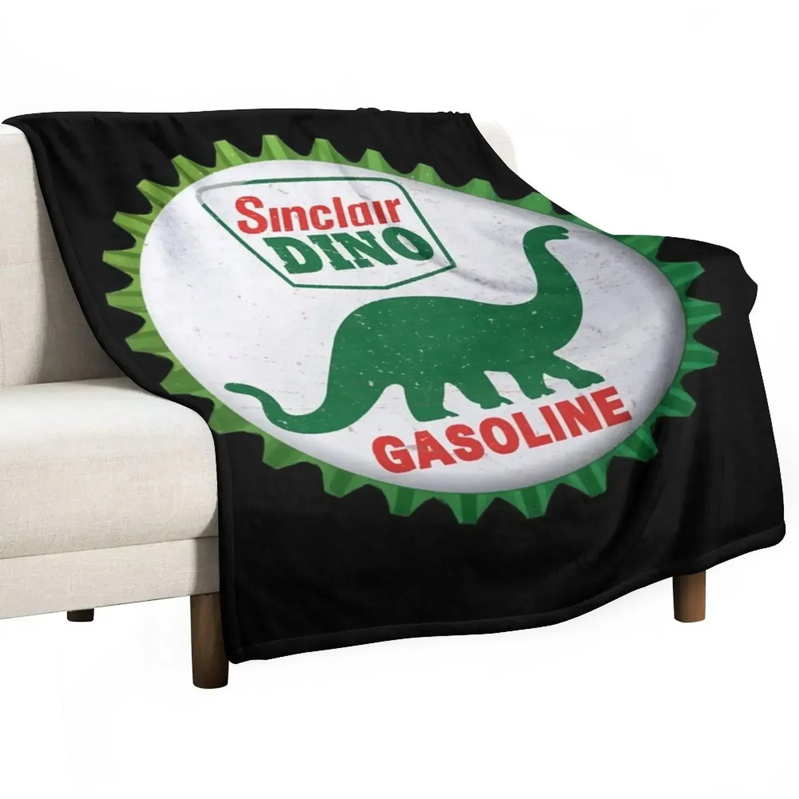 Sinclair Dino Gasoline Bottle Cap Retro Throw Blanket Tourist Luxury valentine gift ideas Blankets