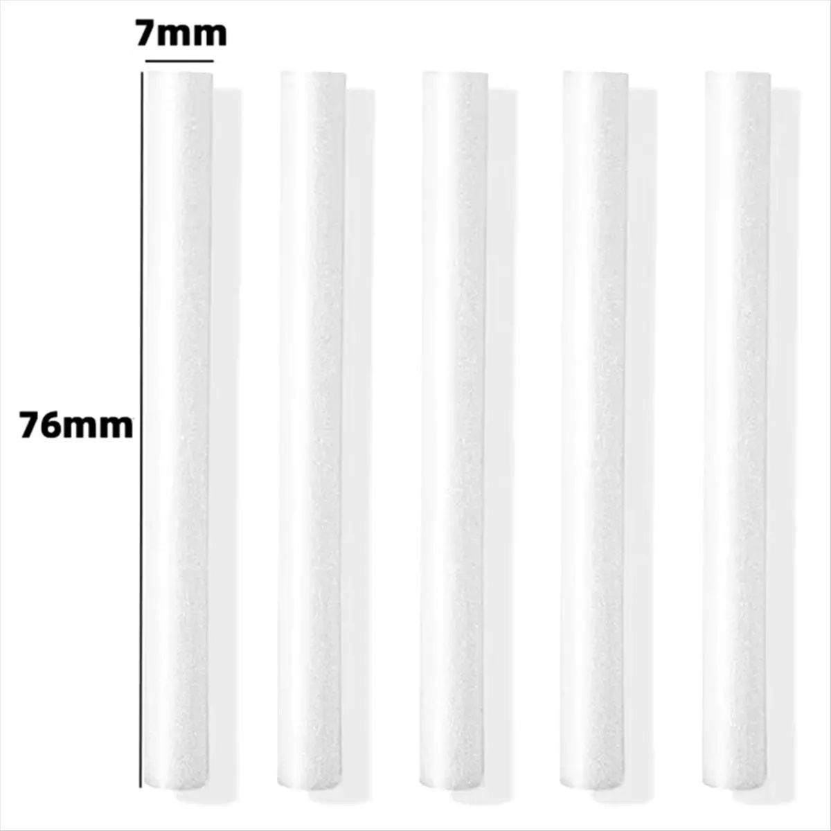(A61K) Replacement Humidifier Filter Sticks 7x76mm - Cotton Sponge for USB Humidifiers, Aroma Diffusers, and Mist Makers