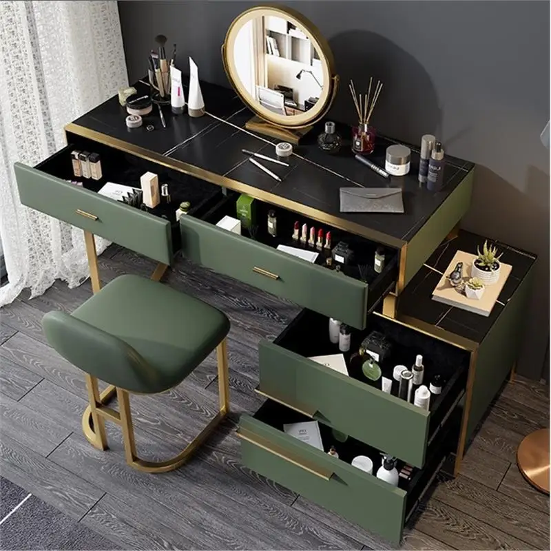 

Modern Dressing Table Furniture Comfortable Bedroom Organizer Luxury Makeup Nightstand Nordic Organizers Storage Coiffeuse