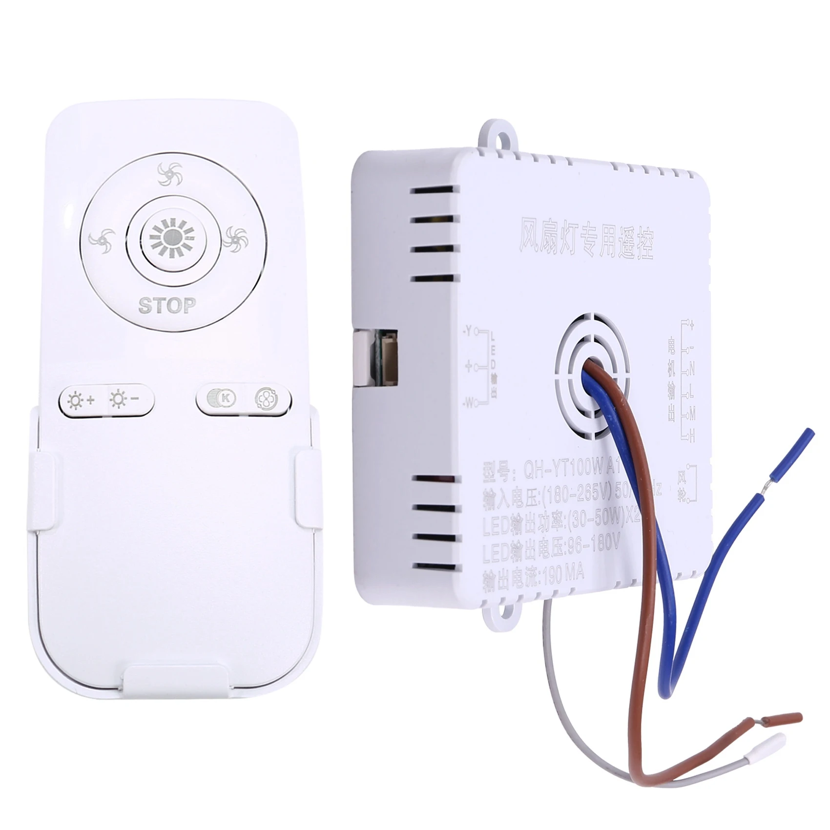 Bedroom Ceiling Fan Light Remote Control 100W Receive Controller Driver Fan Light Accessories 30-50W X 2