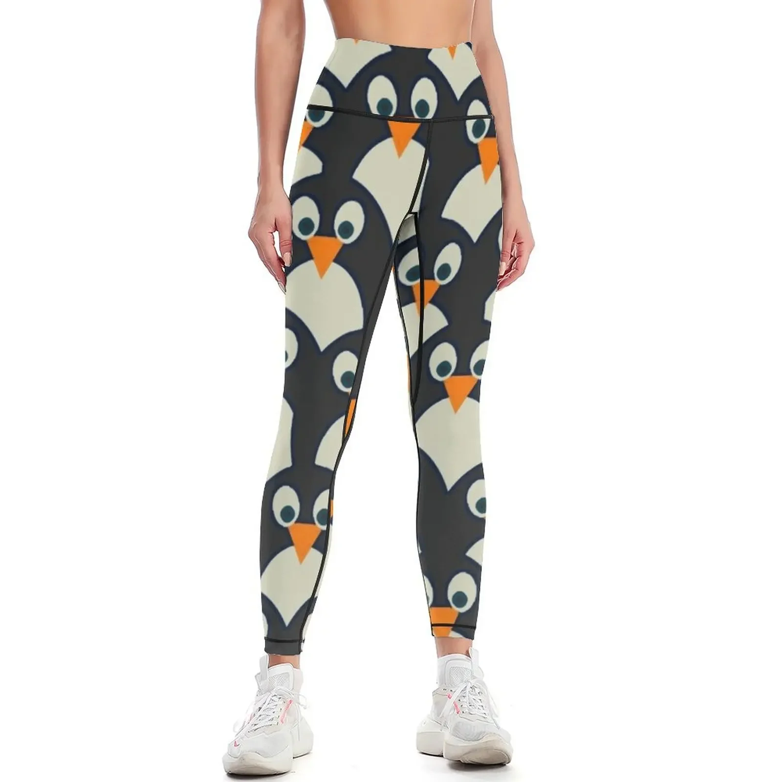 Penguin Pile-Up Leggings سراويل رياضية للنساء ملابس رياضية نشطة لصالة الألعاب الرياضية النسائية