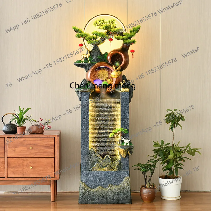 

New Chinese style, indoor living room entrance office screen landscaping decoration club wealth ornament