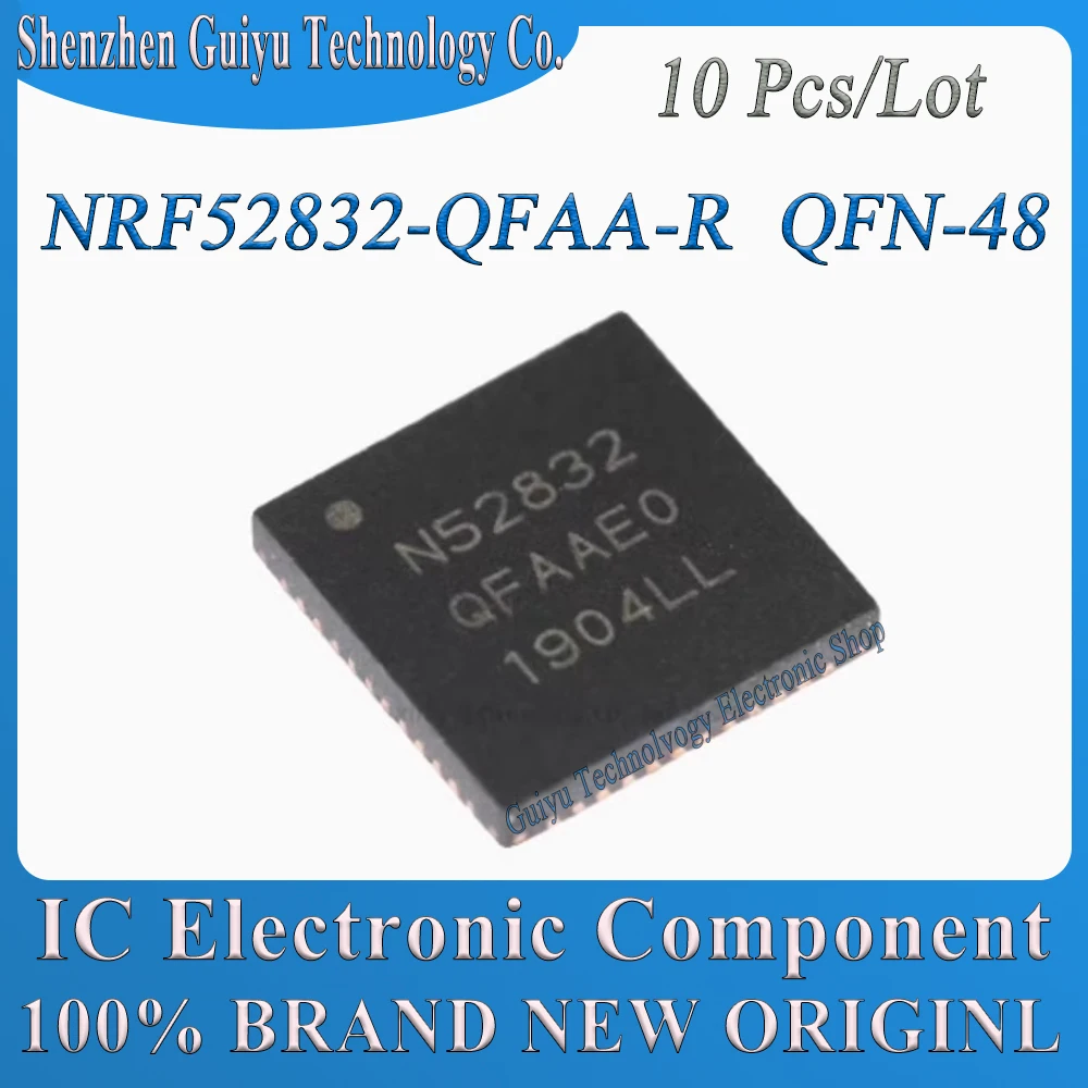 

10 Pcs/Lot NRF52832-QFAA NRF52832 NRF52832-QFAA-R N52832 NRF QFN-48 IC Chip