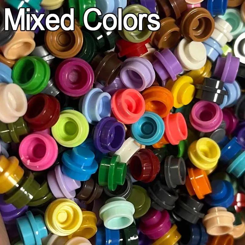 Compra al por mayor plato redondo DIY Pixel Art Remix Colores Bloques de Construcción MOC Piezas Mosaico Bloque Fabricante de Juguetes 1x1 53+ 40736141 4600pcsLot