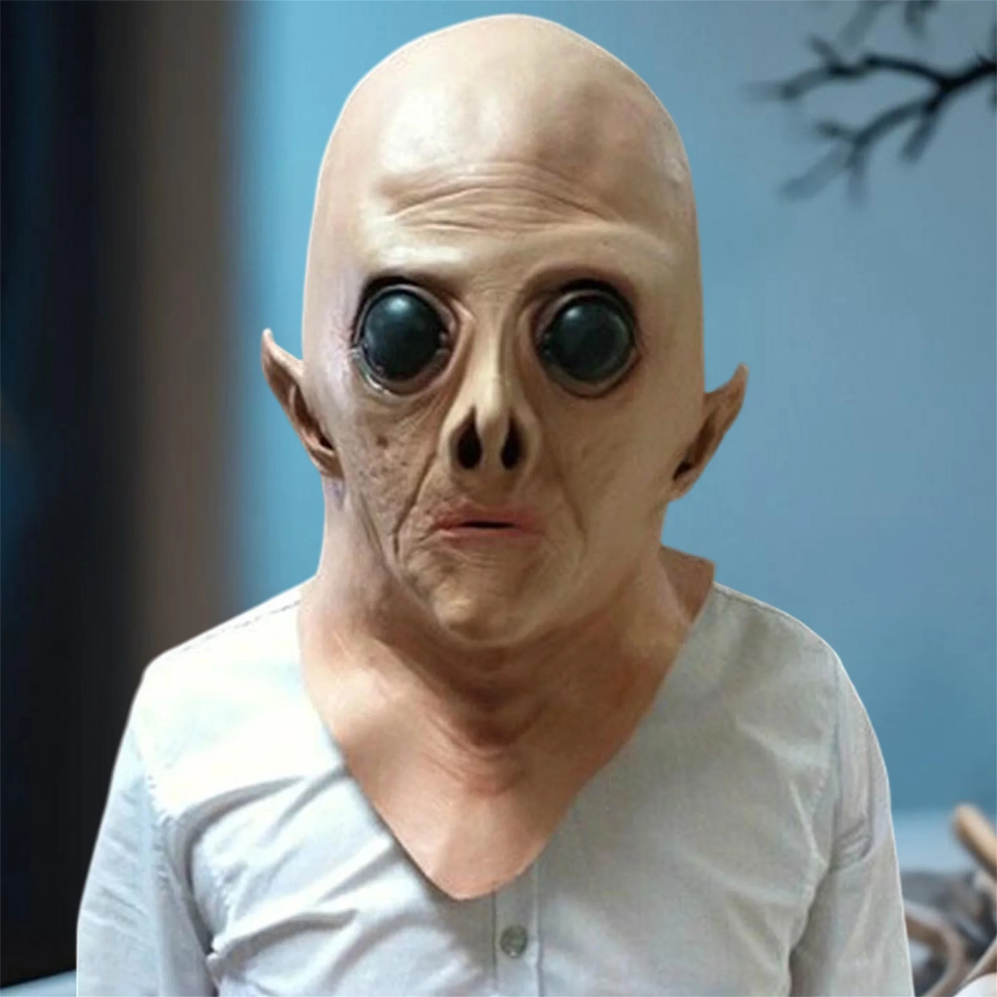 

Внедоступная маска на всю голову инопланетянина для костюмированной вечеринки на Хэллоуин, бал-маскарад и тематические мероприятия