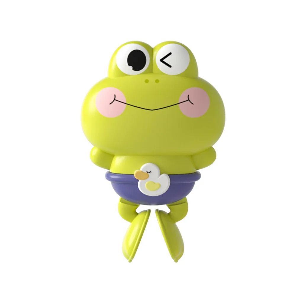 

Нетоксичная пластиковая плавательная лягушка для ванны, мультяшная Монтессори, заводная вода, забавная игрушка для душа, ванна
