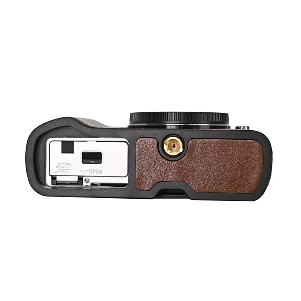 PU Leather Camera Half Body Case for Olympus PEN EP7 E-P7 Battery
