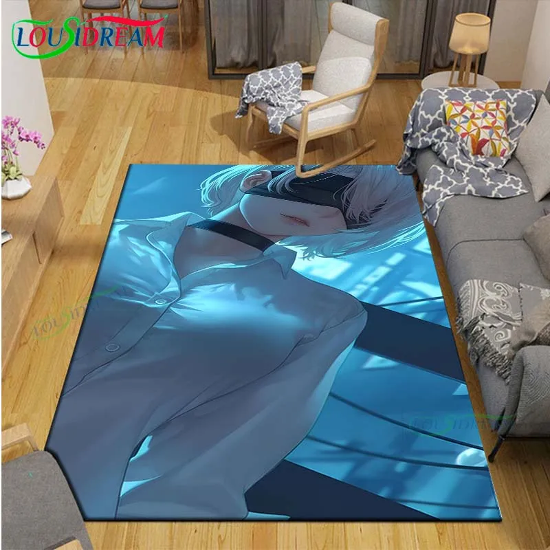 2025 Famous Film Role A-Automata Nier Printed  Carpet Living Room Anti-Skid Area Rug Kids Bedroom Mats Yoga Mat Carpet Decor