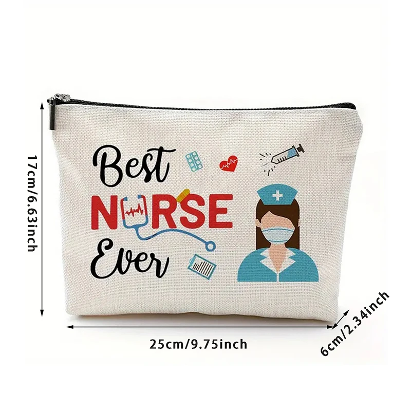 Nurse Makeup Bag Gift Emergency Room Nurse Zipper Bag ICU NurseGift Nurse Appreciation Cosmetic Bag Nurse Graduation Gift