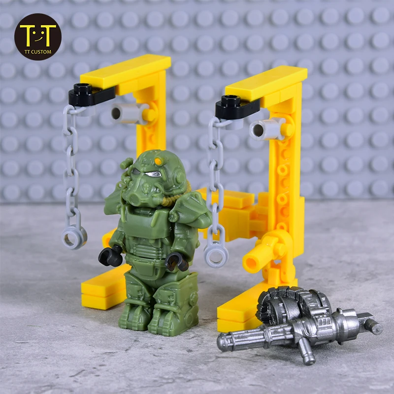 Figurines d'action MOC pour enfants, soldats militaires, mini anime, Robot Power Mecha, blocs de construction, briques, jouets de bricolage, cadeau