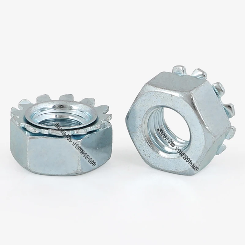 10-300 قطعة M3 M4 M5 M6 M8 M10 الزنك مطلي متري الموضوع متعدد والعتاد مسدس عرافة مسننة مسننة غسالة طوقا قفل الجوز K نوع الجوز #2