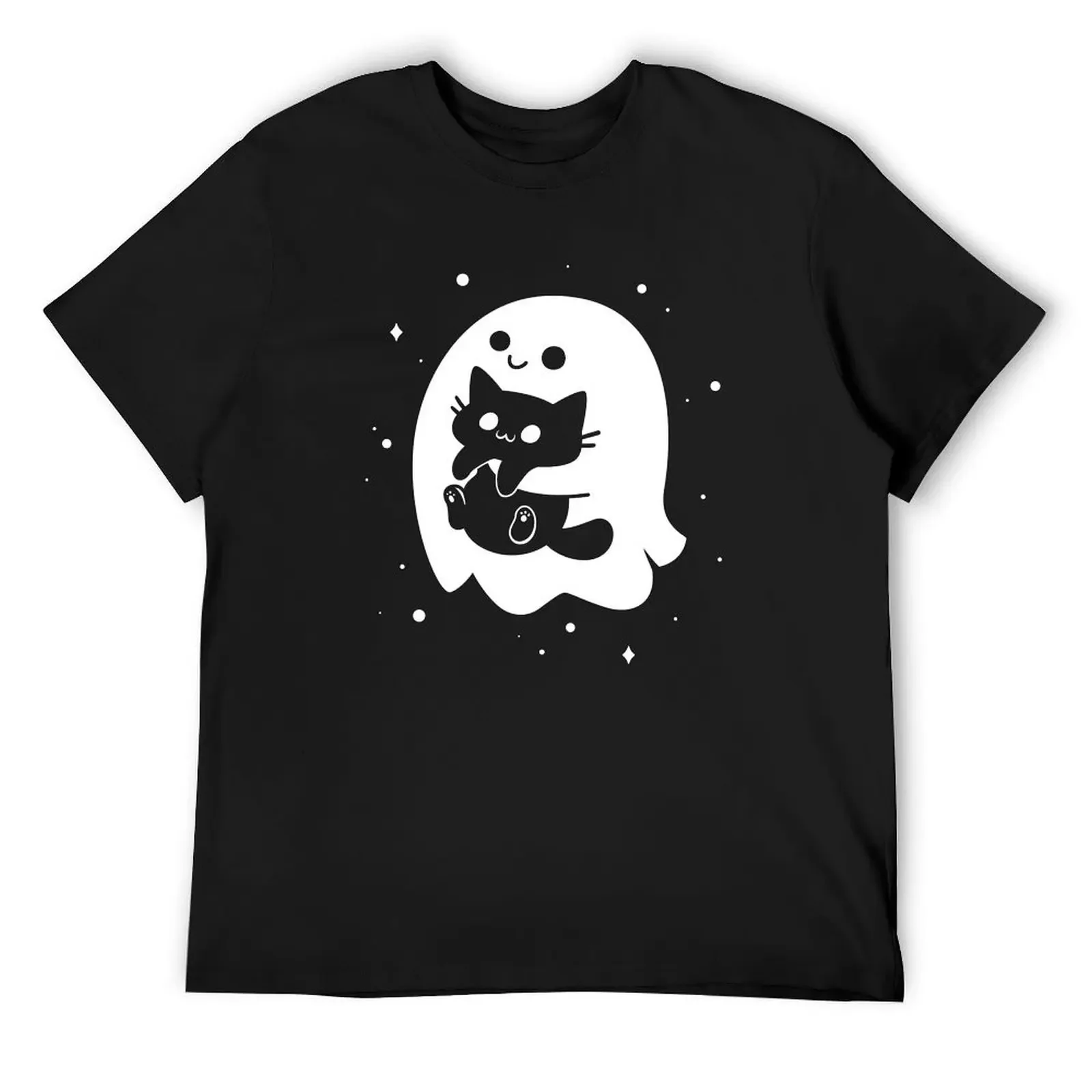 

Spooky Cat Snatcher - Ghost Holding Black Cat T-Shirt graphic t shirt vintage heavyweights vintage graphic tee mens clothing