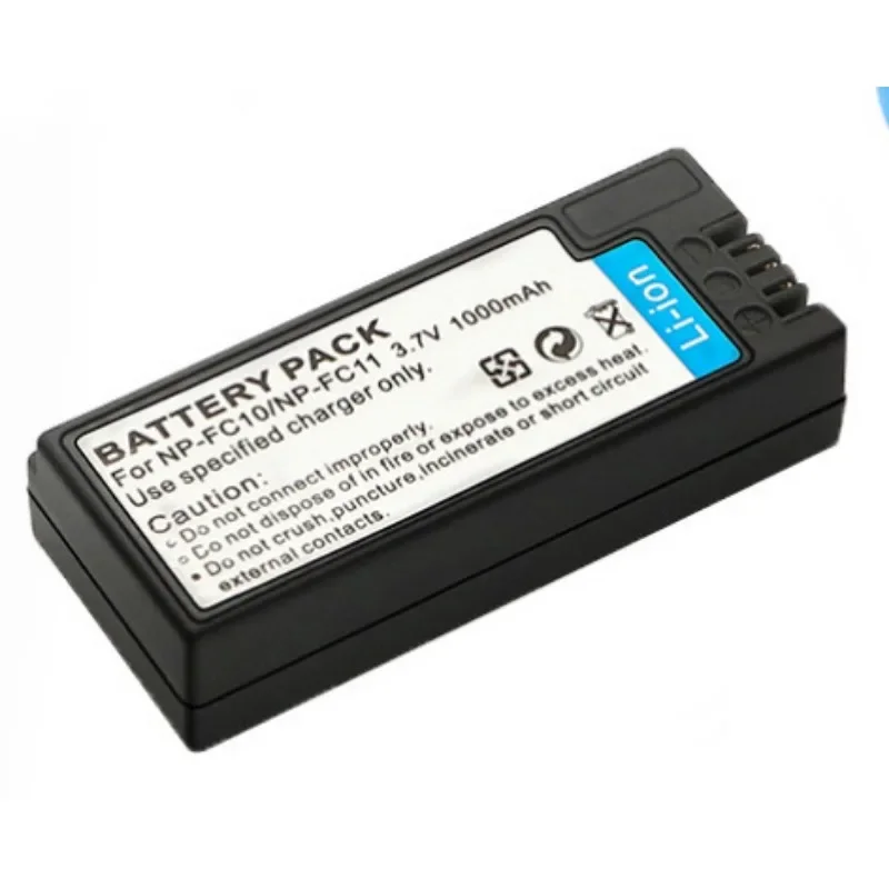 High Capacity NP-FC11 NP-FC10 1000mAh Li-ion Rechargeable Battery Stable Power For Sony Cyber-shot DSC-P Series Digital Camera