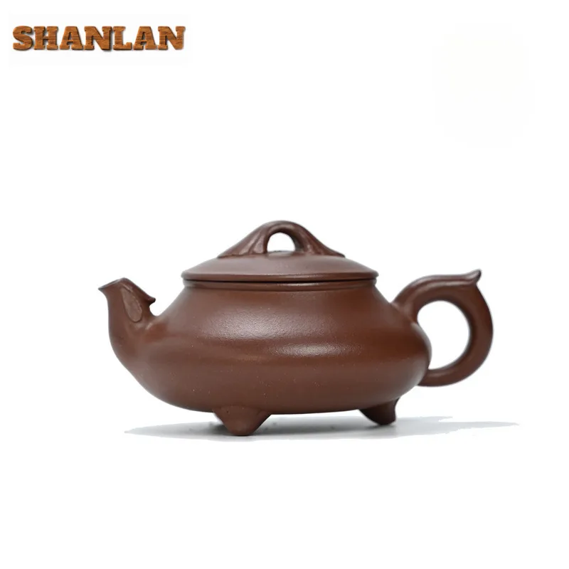 

250ml Exquisite Yixing Purple Clay Teapots Handmade Yi Qu Pot Raw Ore Purple Mud Kettle With Filter Chinese Zisha Tea Set Craft