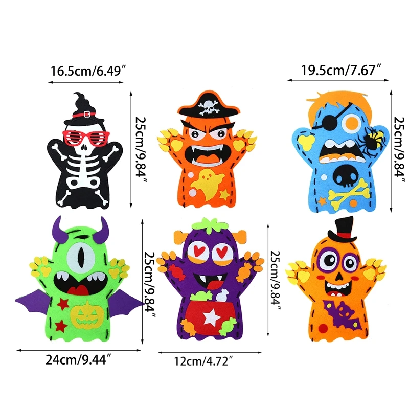 DIY Hand Puppet Kits for Children Beginners Interactive Handicraft Party Supplies & Accessories for Creative Halloween C