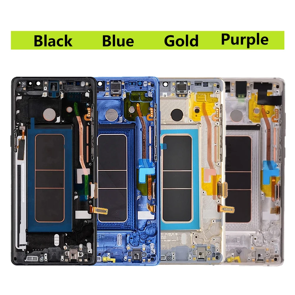 Super AMOLED Note 8 LCD Display Screen For Samsung Galaxy Note8 N950FD N950F LCD Display with Touch Screen Digitizer With Frame