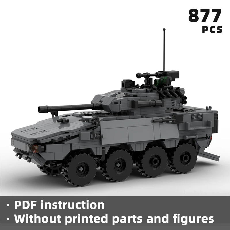 tactical VBCI IFV NEX-40 infantry fighting vehicle bricks french armed forces army tank armoured hull blocks military transport