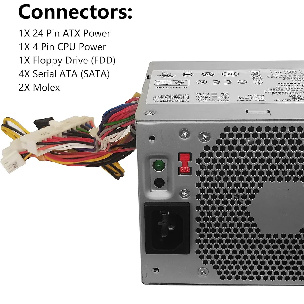 2025 Adjustable 305W Power Supply F305P-00 Compatible With Dell=Optiplex= 360 380 580 745 755 760 780 960 MT Desktops