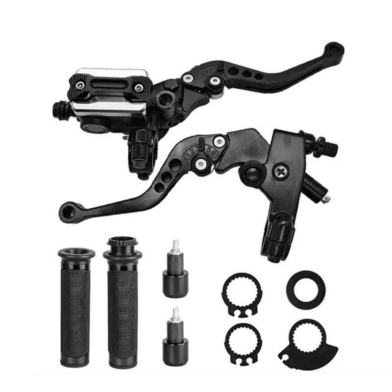 

Brake& Clutch Master Cylinder Levers 1 Set Universal Aluminum Handlebar Hydraulic For Motorcycle Clutch Brake Lever Set-T48C