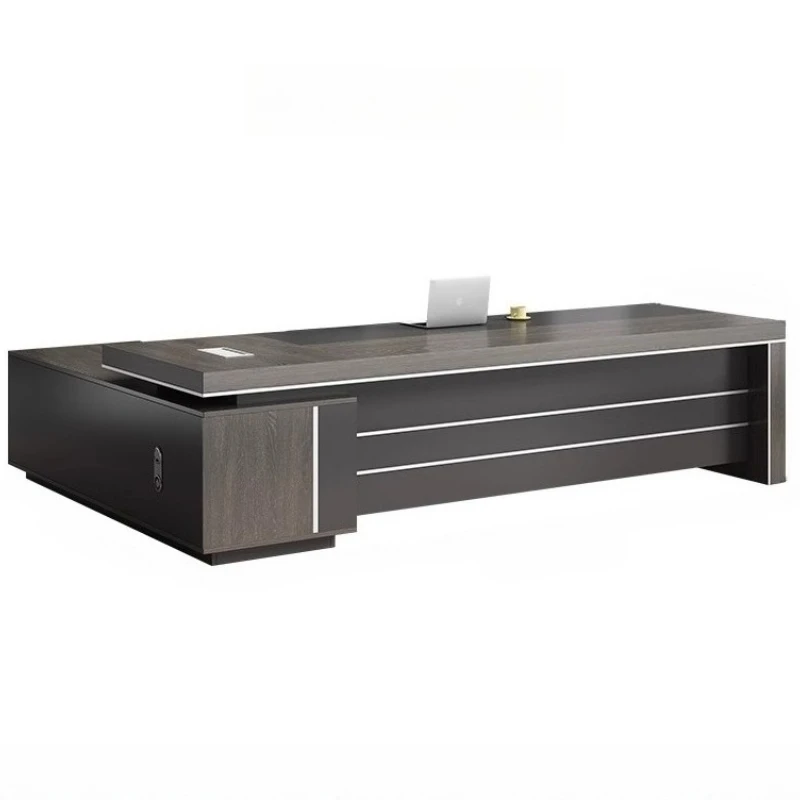 Simple Modern Office Desk Stand Up Storage Executive Organizer Luxury Desks Reception Monitor Stand Modern Bureau Furniture