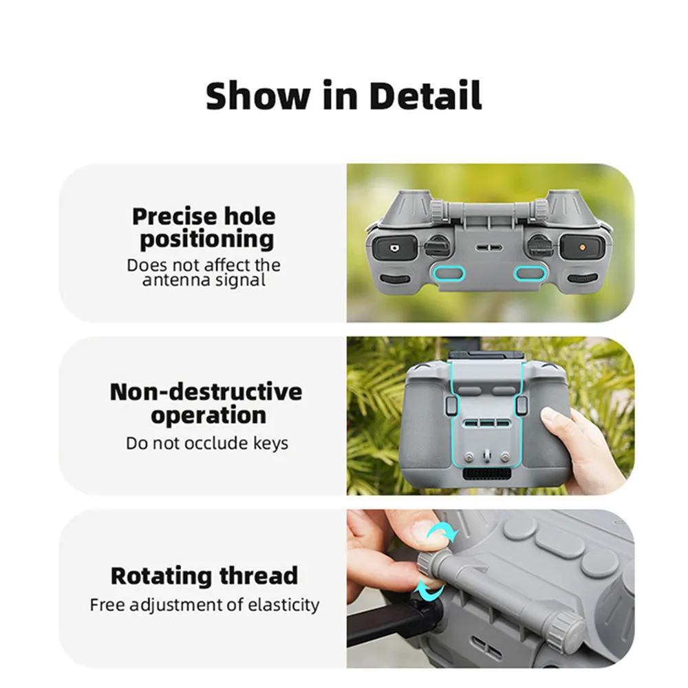 For Mini 4 Pro Remote Control Sun Hood Sunshade for DJI Mini 4 Pro Drone RC 2 Screen Controller Accessories