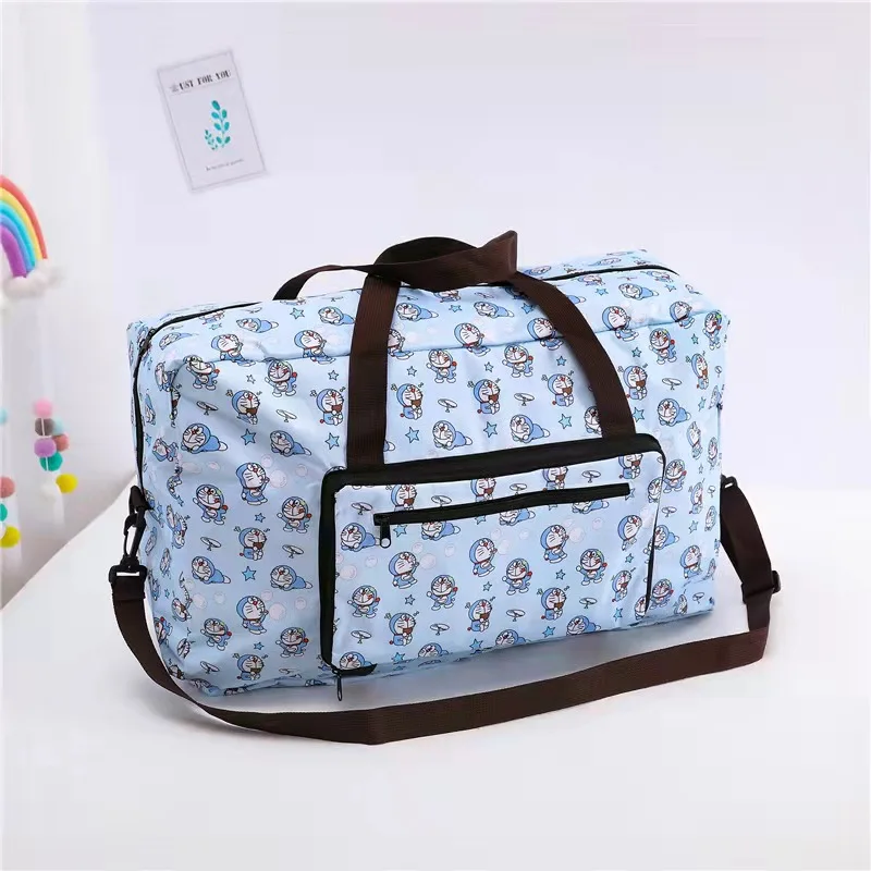 

Doraemon New Cartoon Travel Shoulder Bag Duffel Bag Messenger Bag Foldable Travel Bag Hangable Luggage handbag Jingle Cat